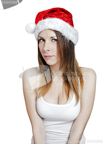 Image of Young pretty christmas girl