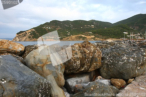 Image of Rocks and sea
