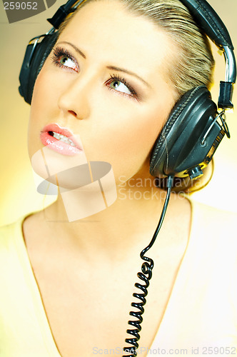 Image of Sexy Girl with headphones