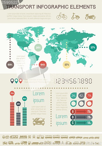 Image of Transportation Infographic Template.