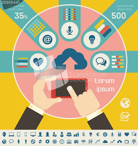 Image of IT Industry Infographic Elements