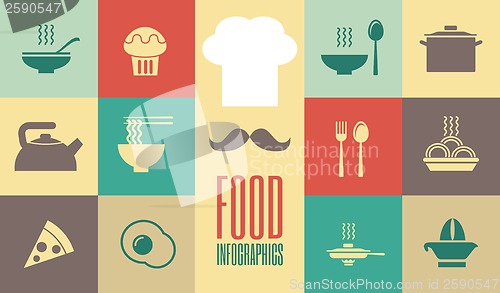 Image of Food Infographic Template.