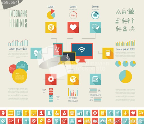 Image of IT Industry Infographic Elements