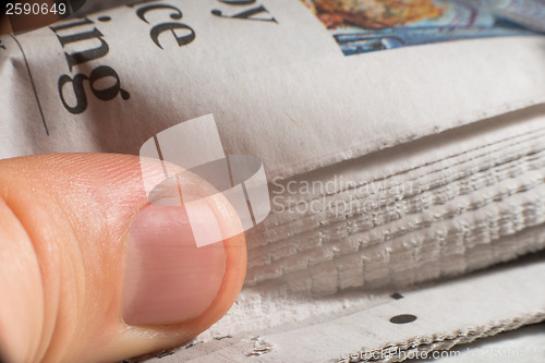 Image of Pile of newspapers