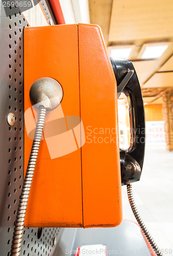 Image of Close up pay phone 