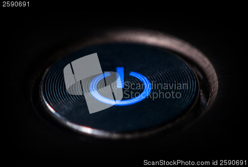 Image of Start button with light