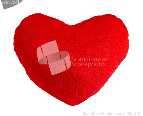 Image of Red plush heart