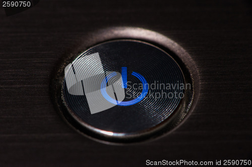 Image of Start button with light