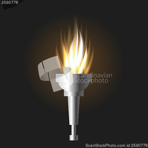 Image of burning torch