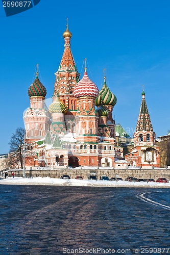 Image of Saint Basil Cathedral  in Moscow