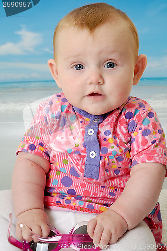 Image of Baby on beach