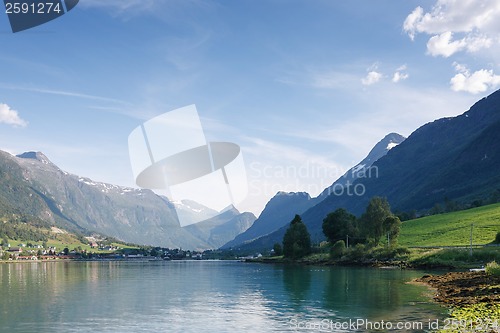 Image of Nordfjord, Olden city, Norway