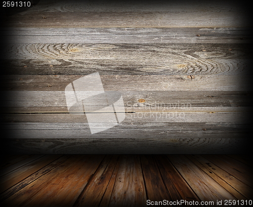Image of grungy wooden indoor backdrop