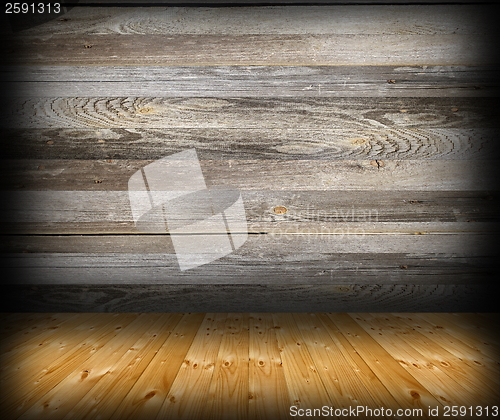 Image of cabin interior abstract backdrop