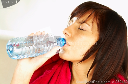 Image of Girl with bottle