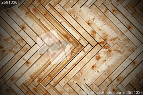 Image of spruce parquet with vignette