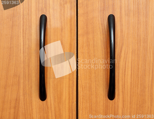 Image of handle on furniture