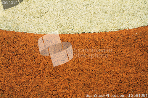 Image of messy and dirty old carpet