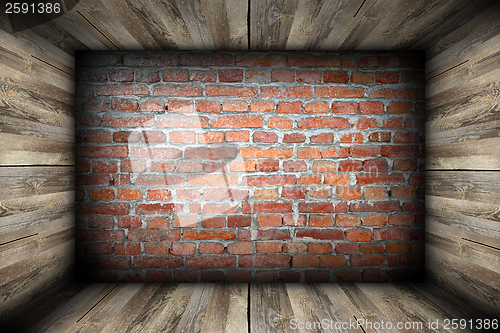 Image of perspective of indoor abstract backdrop