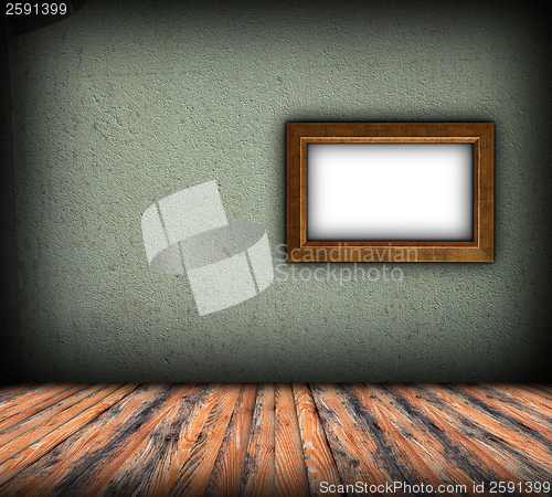 Image of minimalist indoor backdrop with frame