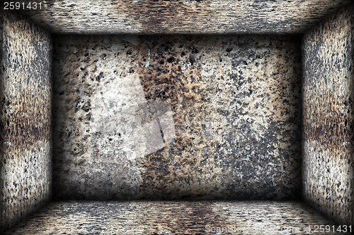 Image of weathered indoor architectural backdrop