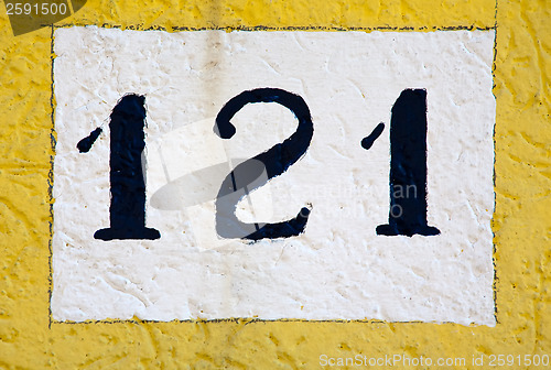 Image of house number sign