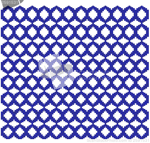 Image of pattern from blue ornament