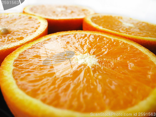 Image of Orange cut by fractions