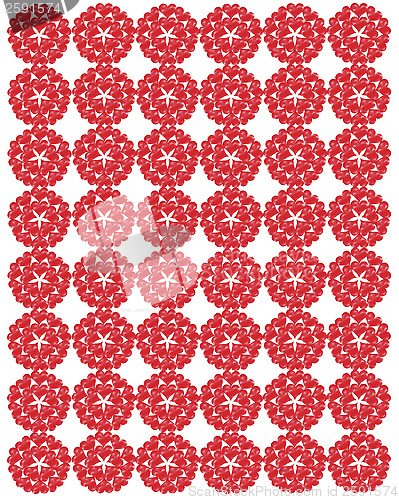 Image of pattern from red laces