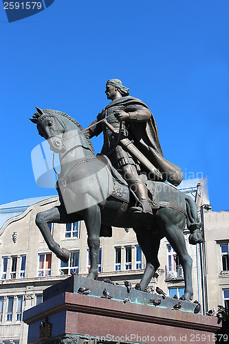 Image of monument of Daniel of Galicia in Lvov city