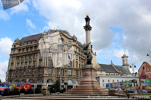 Image of Monument of polish poet Adam Mickiewicz in Lviv