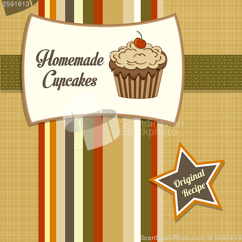 Image of vintage homemade cupcakes poster