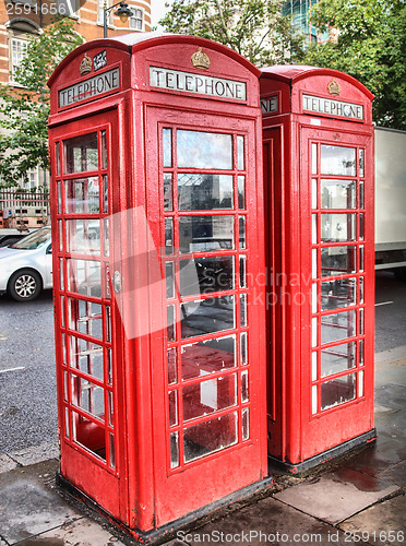 Image of London telephone box HDR