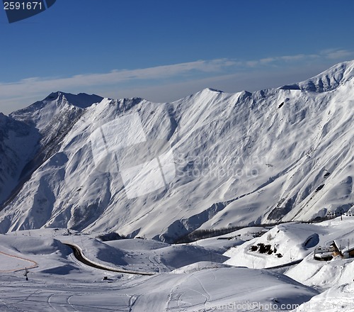 Image of Views of ski resort Gudauri