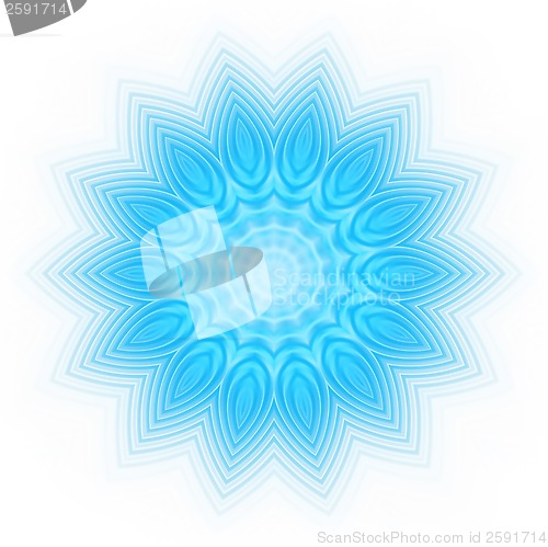 Image of Abstract blue shape on white