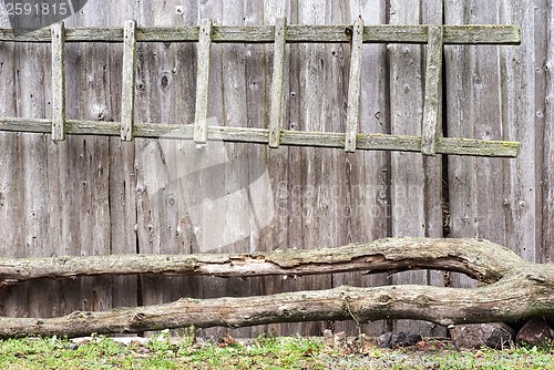Image of plank wooden wall