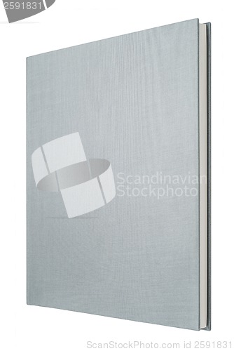 Image of Grey book isolated on white