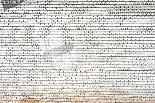 Image of white brick wall background