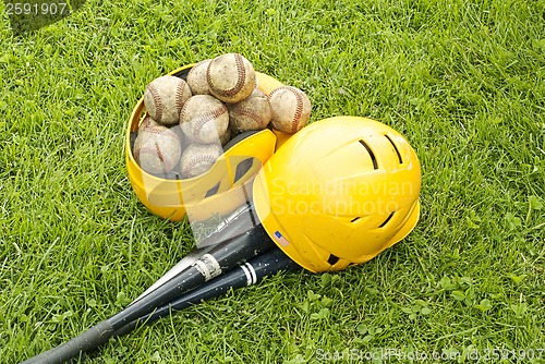 Image of baseball equipment