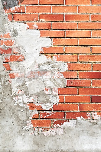 Image of red grunge wall background