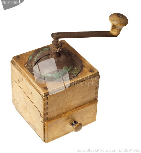 Image of old coffee grinder