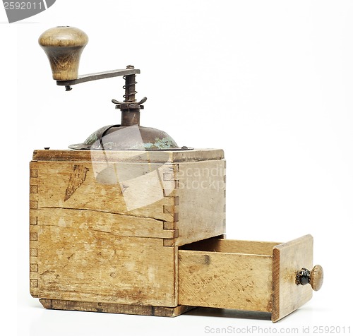 Image of old coffee grinder