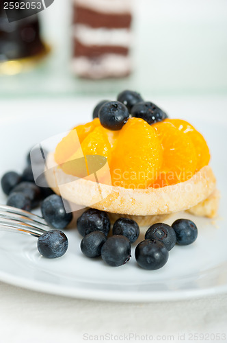 Image of blueberry cream cupcake