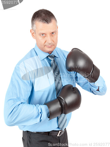 Image of business boxing