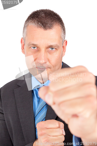 Image of business boxing