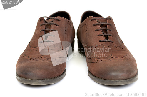 Image of pair of brown casual design women's shoes