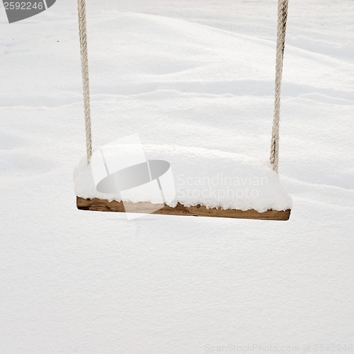 Image of Swings in winter