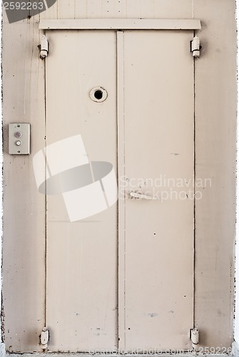 Image of old elevator door