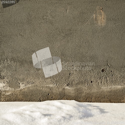Image of wall background in winter