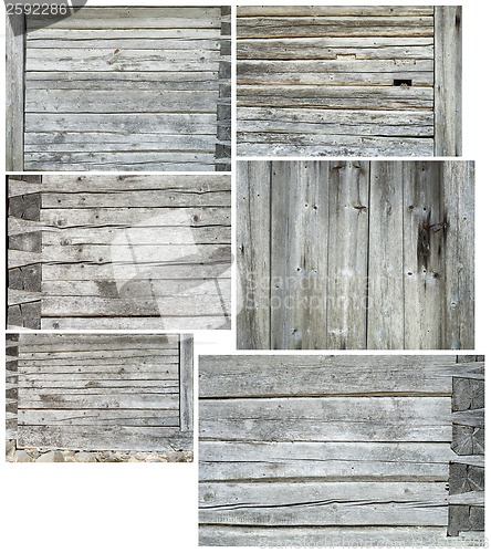 Image of 6 plank wall set backgrounds